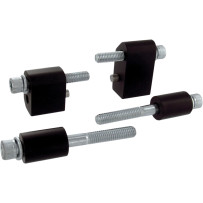 Kit de Extensión del Reposapiés del Conductor — +32 mm (1-1/4"), Negro, Plata