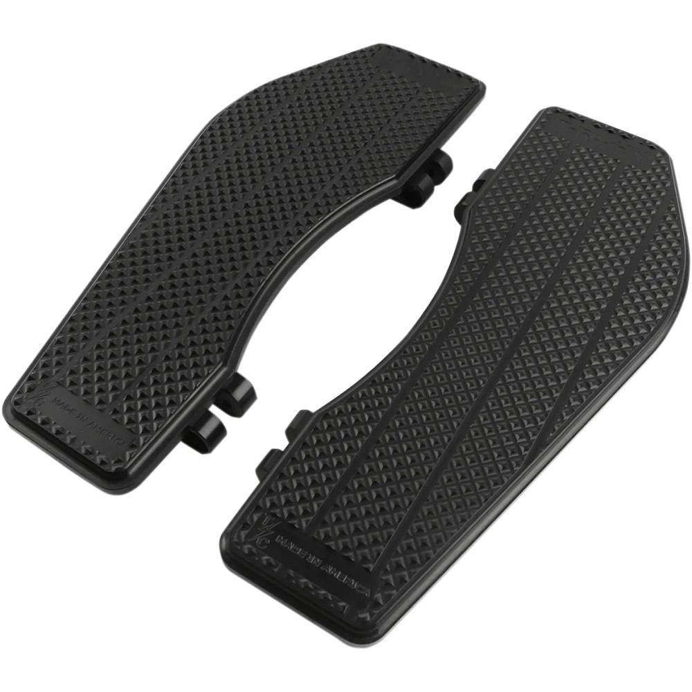 Bagger Floorboards — Driver, 14" x 5", Pair, Black Anodized Bagger Floorboards — Driver, 14" x 5", Pair, Black Anodized