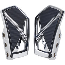 Tableros Mini Phantom — Reposapiés mini, conductor y pasajero, negro/cromo