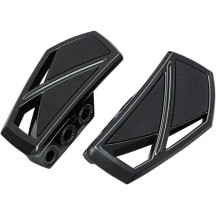 Reposapiés Phantom Mini — Mini, negro brillo, conductor y pasajero, par