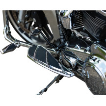 Phantom Driver Floorboards — Fits Indian Chief, Chieftain, Roadmaster, Springfield, Black, Chrome