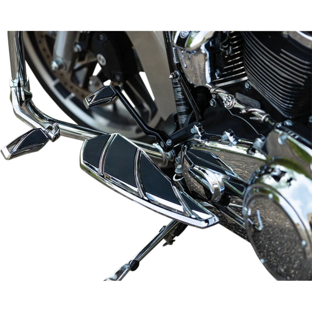 Phantom Driver Floorboards — Fits Indian Chief, Chieftain, Roadmaster, Springfield, Black, Chrome
