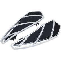 Phantom Driver Floorboards — Fits Indian Chief, Chieftain, Roadmaster, Springfield, Black, Chrome