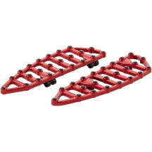 MX Billet Floorboards — 18" length, 5-3/4" width, 3/4" thickness, Red anodized