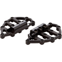 Reposapiés MX Billet — 20.5 cm (8") de longitud, 11 cm (4-1/4") de ancho, 19 mm (3/4") de grosor, negro anodizado