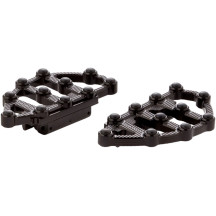 Reposapiés MX Billet — 20.5 cm (8") de longitud, 11 cm (4-1/4") de ancho, 19 mm (3/4") de grosor, negro anodizado