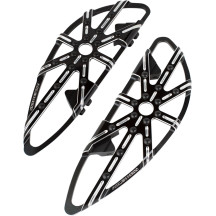 10 Gauge Floorboards — 18", 1", 5-3/4", Black anodized, Driver