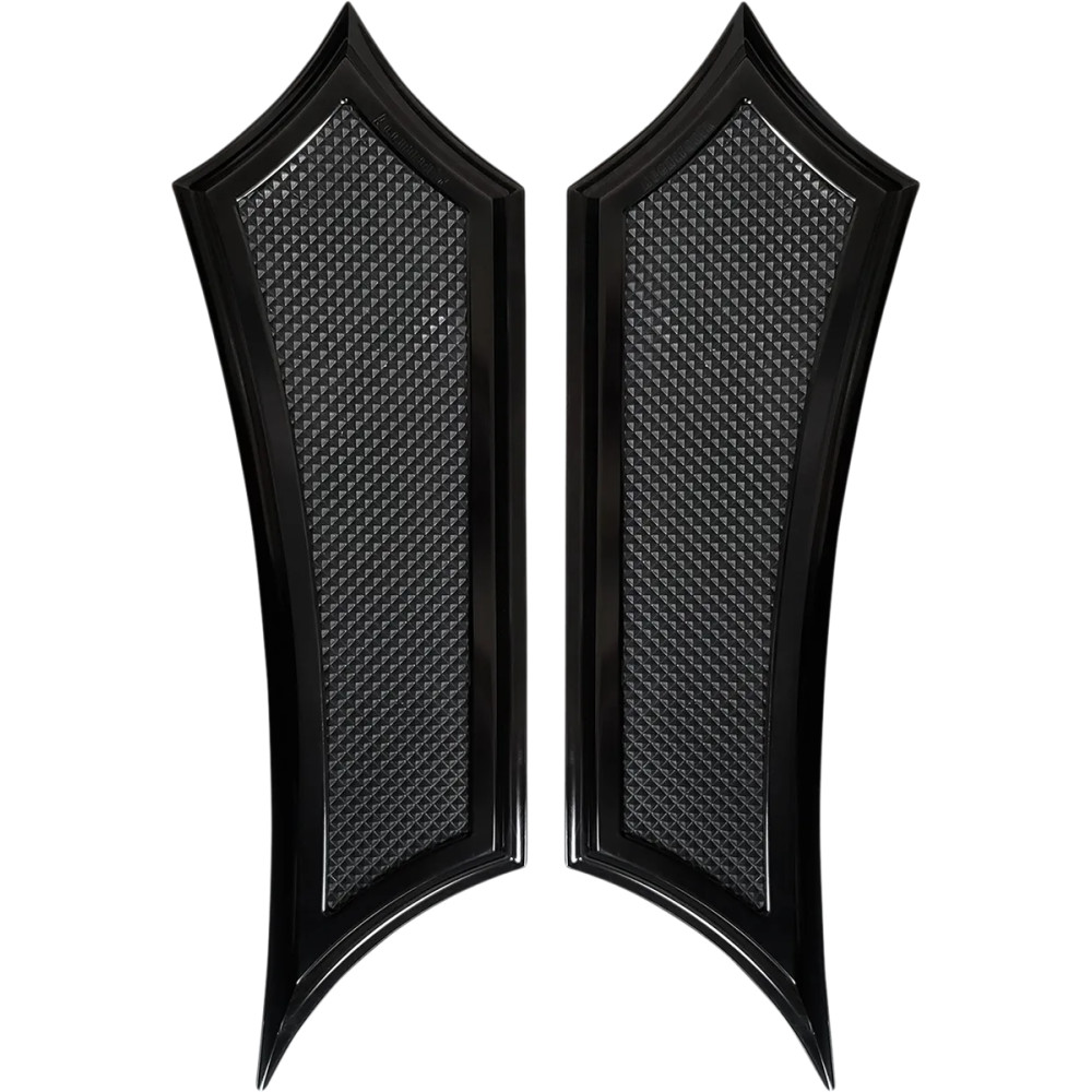 Reposapiés Instigator extendidos — conductor +2.5" del./tras., pasajero +1.56" del./tras., +0.75" más ancho, negro