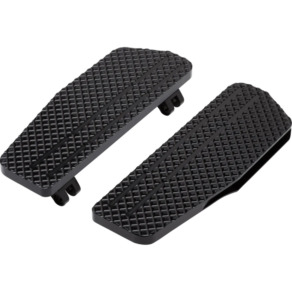 County Line Reposapiés — 29,21 cm x 10,16 cm, para baggers (incluye Dyna Switchback), negro anodizado