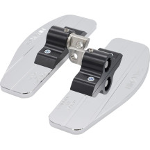 Reposapiés mini — 20.5 cm (8"), 76 mm (3"), Par, Cromo