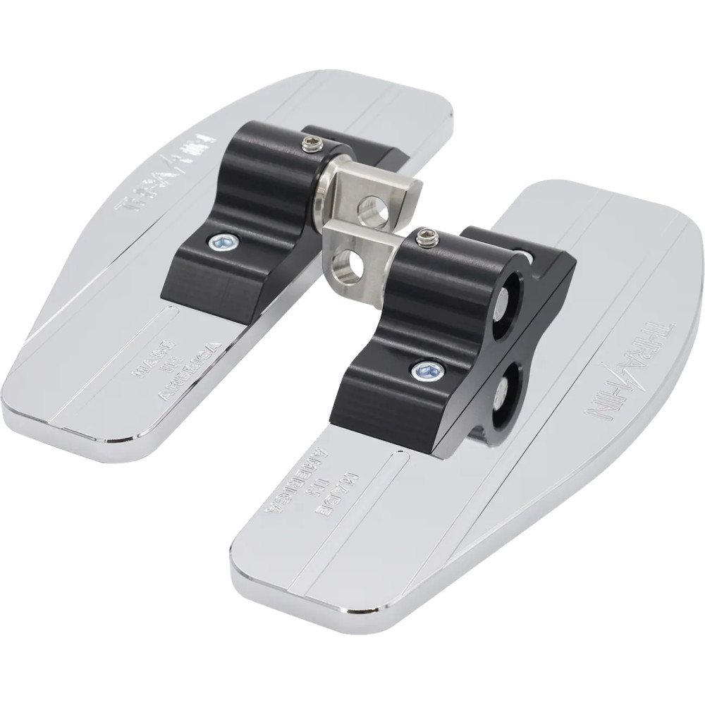 Reposapiés mini — 20.5 cm (8"), 76 mm (3"), Par, Cromo
