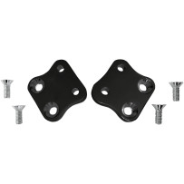 Kick-Back Adapter Plates — 28.6 mm (1-1/8") rearward, Black anodized