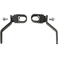 Highway Peg Mounts for Softail — 15 cm (6"), clamp 32–38 mm (1-1/4"–1-1/2"), Black