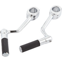 Highway Peg Mounts with Pegs — Chrome, Pair