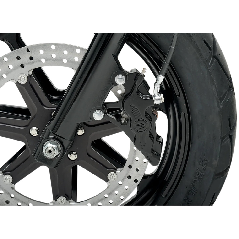 Six-Piston Differential-Bore Front Caliper