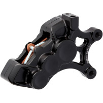 Pinza Ness Tech de seis pistones con orificio diferencial — 6 pistones, 356 mm (14 in), delantera derecha, negro