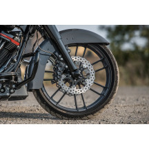 Ness Tech Pinza de freno de seis pistones con orificio diferencial — 300 mm (11.8"), Delantera derecha, Negro