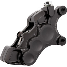 Ness Tech Pinza de freno de seis pistones con orificio diferencial — 300 mm (11.8"), Delantera derecha, Negro