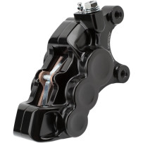 Ness Tech Pinza de freno de cuatro pistones — disco de 11.8", delantero izquierdo, negro