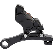 Pinza Ness Tech de cuatro pistones — Trasera, Negro