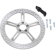 Kit de rotor flotante Big Brake — 381 mm (15\") Rotor de dos piezas (flotante), Plateado