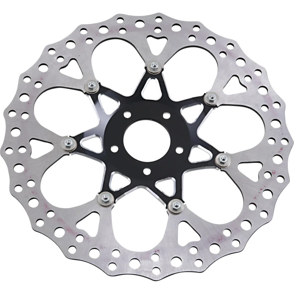 Disco de freno flotante de dos piezas — 356 mm (14"), montaje en cubo de 5 pernos, Negro