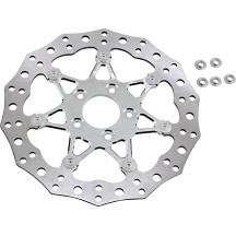 Two-Piece Floating Brake Rotor — 300 mm (11.8"), 5-bolt hub fit, Chrome
