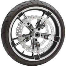 Rotor flotante Jagged — 356 mm (14"), negro, plateado
