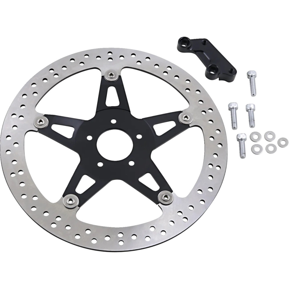 Big Brake Floating Rotor Kit — 356 mm (14\") , two-piece (floating), Black Big Brake Floating Rotor Kit — 356 mm (14\") , two-piece (floating), Black
