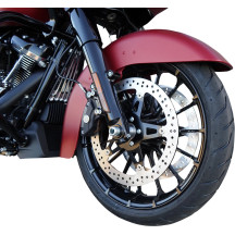 Big Brake Floating Rotor Kit — 356 mm (14\") , two-piece (floating), Black