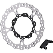 Kit de rotor de freno flotante completo Big Brake de 14" — 356 mm (14"), Negro, para HD FLT Touring