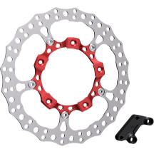 Kit de rotor de freno flotante completo Big Brake de 14" — Rojo