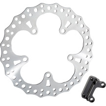 Jagged Floating Rotor — 330 mm, two-piece floating, Silver