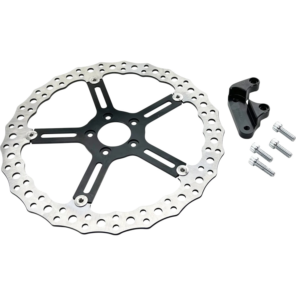 Kit de rotor flotante Jagged Big Brake de 15" — Cromo