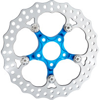 Rotor Spider — 300 mm, Azul, Cromo