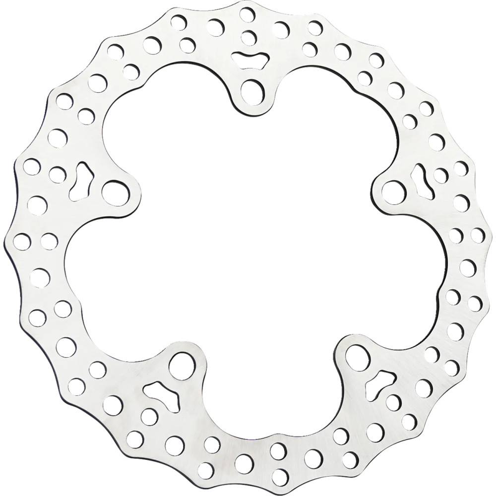 Rotor flotante Jagged — 320 mm, dos piezas (flotante), plata