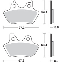 Sintered Metal Harley/Buell Brake Pads