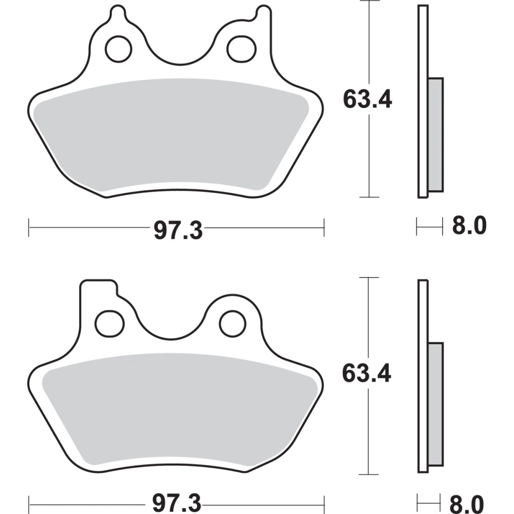 Sintered Metal Harley/Buell Brake Pads Sintered Metal Harley/Buell Brake Pads