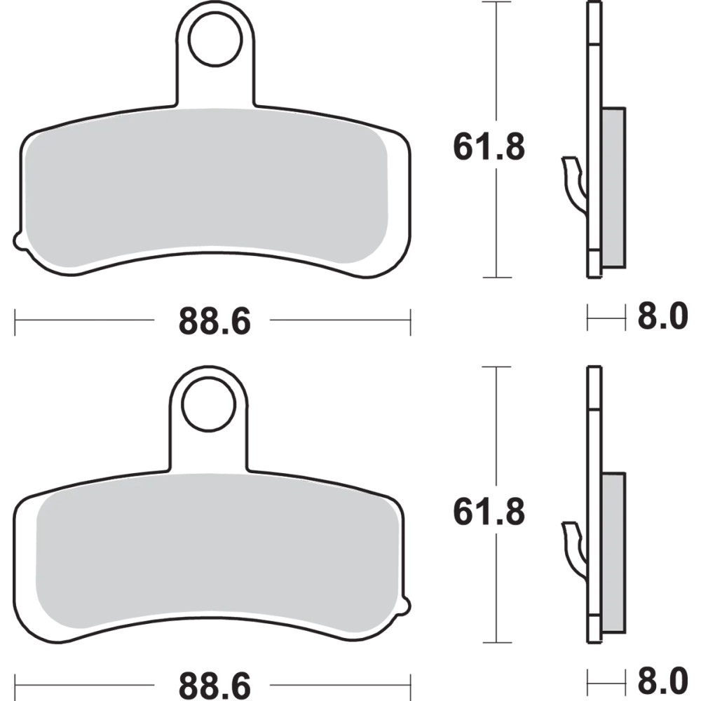 Sintered Metal Harley/Buell Brake Pads Sintered Metal Harley/Buell Brake Pads