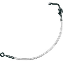Braided Rear Brake Line Kit — Chrome
