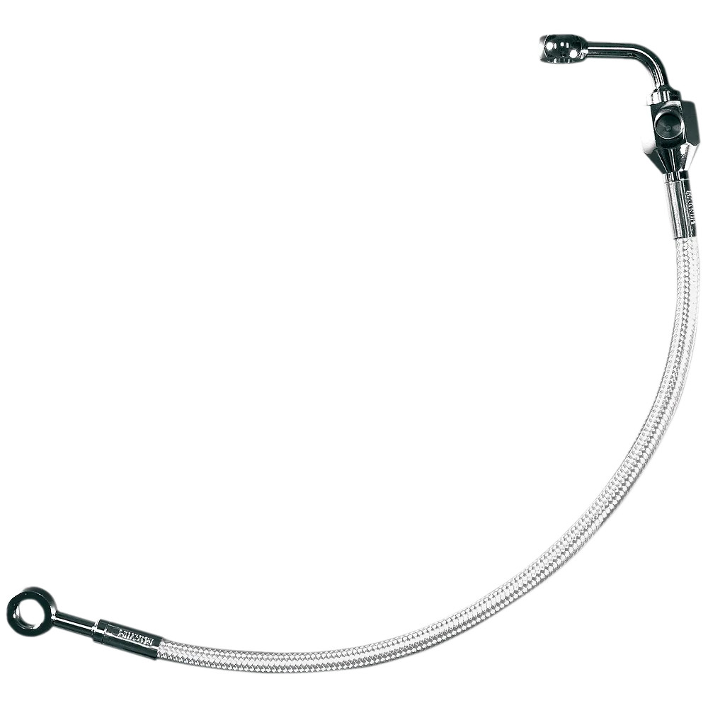Braided Rear Brake Line Kit — Polished
