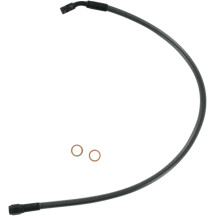 Designer Series Braided Non-ABS Front Brake Line Kit — 48.5 cm (19\"), 10 mm 35° banjo