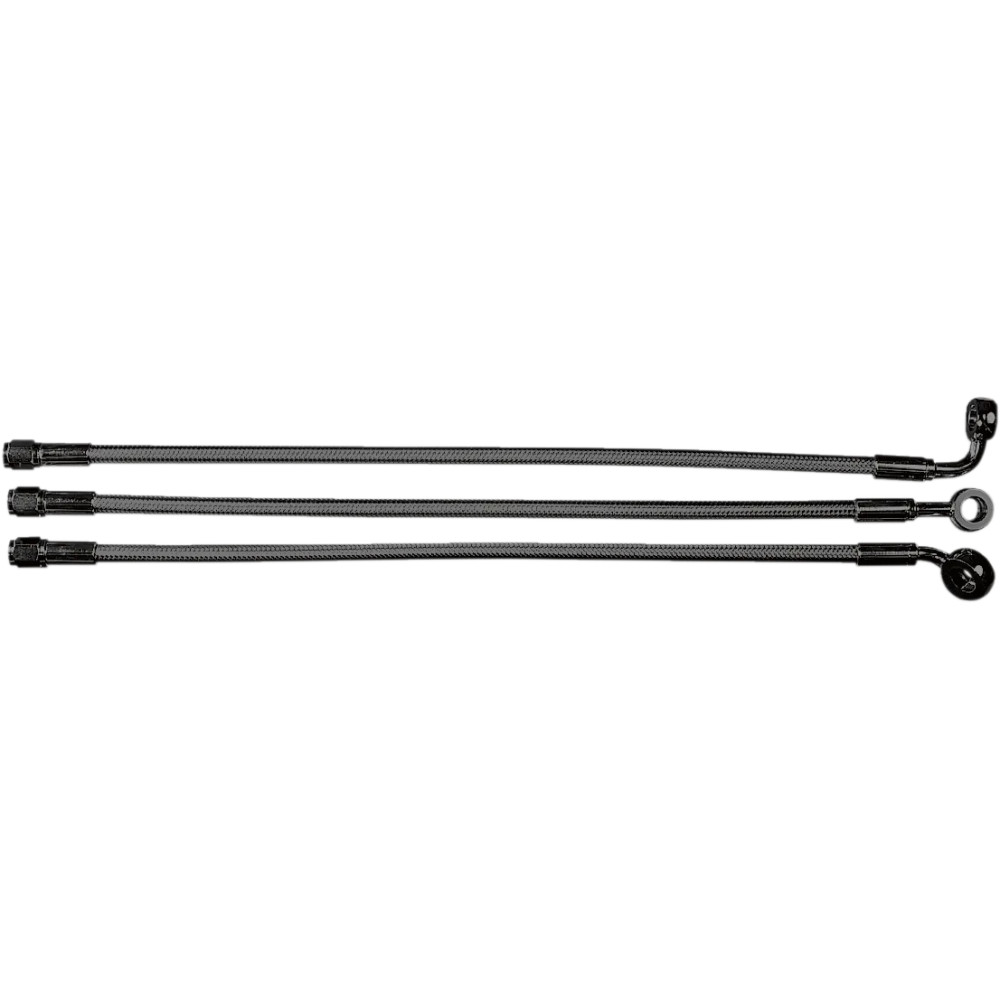 Kit de línea de freno superior delantero trenzada Serie Designer de longitud alternativa — 84 cm (33 in), delantero superior, si