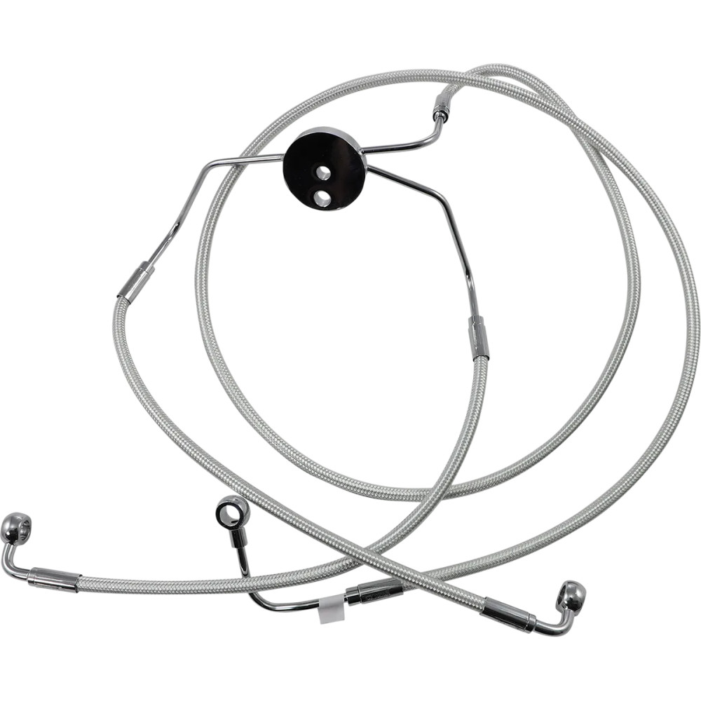 Kit de línea de freno inferior delantero Designer Series — Disco dual, con ABS, cromado