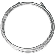 BYO® Build-Your-Own Universal Hydraulic Brake Line — 25' (7.6 m), -3 hose, non-ABS, polished silver