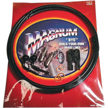 BYO® Build-Your-Own® Brake Line Kit — 183 cm (6'), 10 mm 90° upper banjo, 7/16" lower straight banjo, black