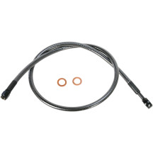 Kit superior de línea de freno específico para ABS Designer Series — 32", banjo 7/16" 35°, Negro, Negro perla