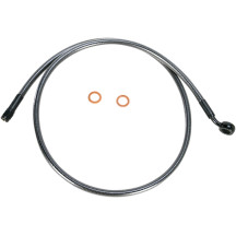 Alternate Length Designer Series ABS-Specific Front Brake Line Kit — 40" length, 7/16" 35° banjo fitting