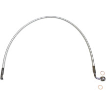 Kit de línea de freno delantero de longitud alternativa Designer Series específico para ABS — 22" de largo, banjo 10 mm 90°, cro