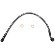 Kit de línea de freno superior Designer Series específico para ABS — 15", banjo 10 mm 35°, con ABS, Negro